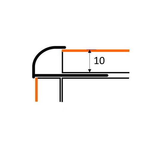 НСП 10мм "DO-1" 2,7м Серебро Браш наружный стальной