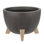 Кашпо ПЕТАЛИС с внутренней вставкой на ножках D250 мм 4,2л М3254