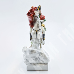 [Коллекционная статуэтка] Бонапарт на перевале Сен-Бернар. Фарфор, ручная роспись. Scheibe-Alsbach
