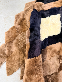 Меховой Коврик прикроватный накидка на кресло из овчины