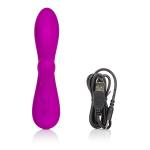 Перезаряжаемый фиолетовый вибромассажер Vr3 - 16,5 см. (Цвет: фиолетовый)