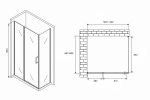 Душевой уголок Abber Sonnenstrand AG04110BS-S90B 110x90