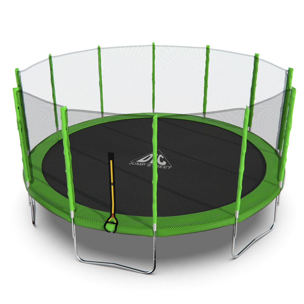 Батут DFC Trampoline Fitness с сеткой 16ft