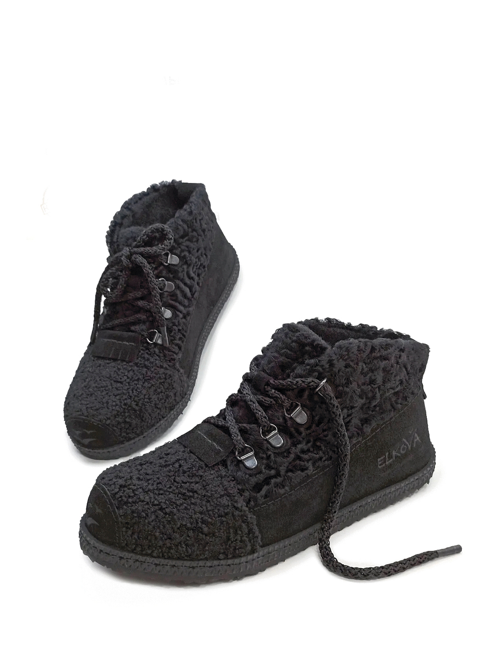 Ботинки демисезонные с каракулем