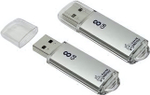 Флеш-накопитель 8 Gb Smartbuy V-Cut Silver
