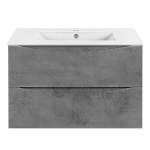 Тумба с раковиной Vincea Mia Slim 800 Beton