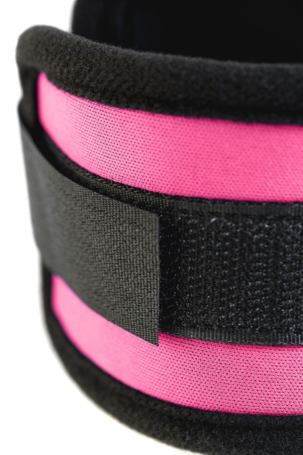 Оковы на ноги из неопрена розового цвета (Цвет: розовый с черным)