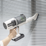 Пылесос вертикальный акк. Greenworks SV24360, 24V, б/щет, 250 Вт, 17 кПа, электрощетка, 2 насадки, LED, белый+серебро, 1х4Ач и ЗУ (4702107UB)