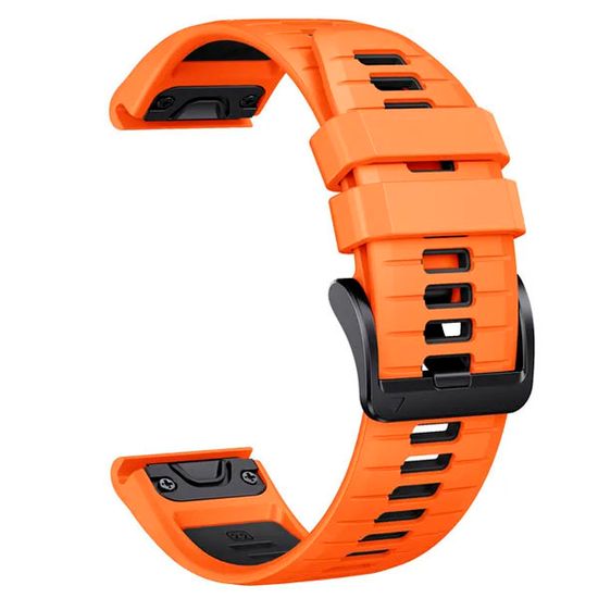 Ремешок силиконовый QuickFit 22 мм. для Garmin Fenix 7 PRO/7/6/5/5 plus, Quatix 5, MARQ, Forerunner 935 / 945, instinct, instinct 2 быстросъемный ( стиль Fenix 7 Pro )