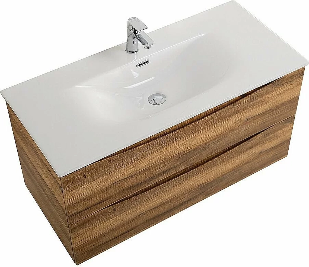 Тумба с раковиной BelBagno MARINO-CER-N-1000-2C-SO-RR-P Rovere Rustico