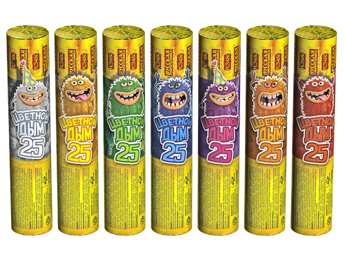 Цветной дым 25,  1/200, шт