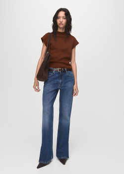 Джемпер из тонкого трикотажа с короткими рукавами