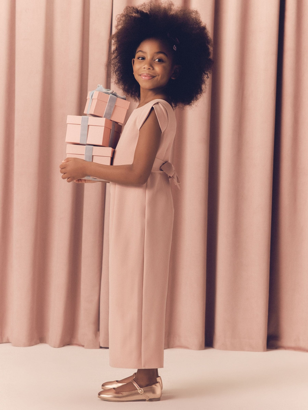 Комбинезон праздничный для девочки Next E47-973, Розовый