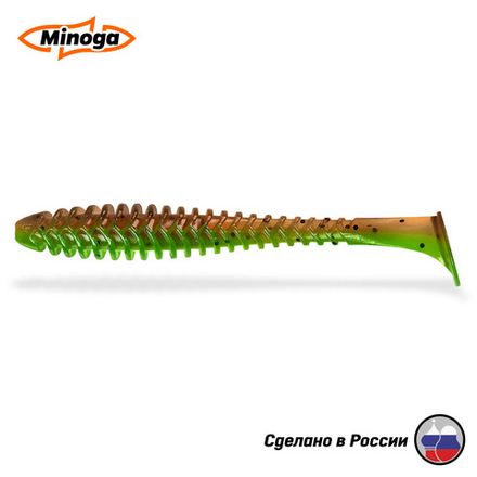 Силиконовая приманка "Minoga" ACTION FAT  6,1"(3шт) 155мм, 17,74 гр, цвет 226
