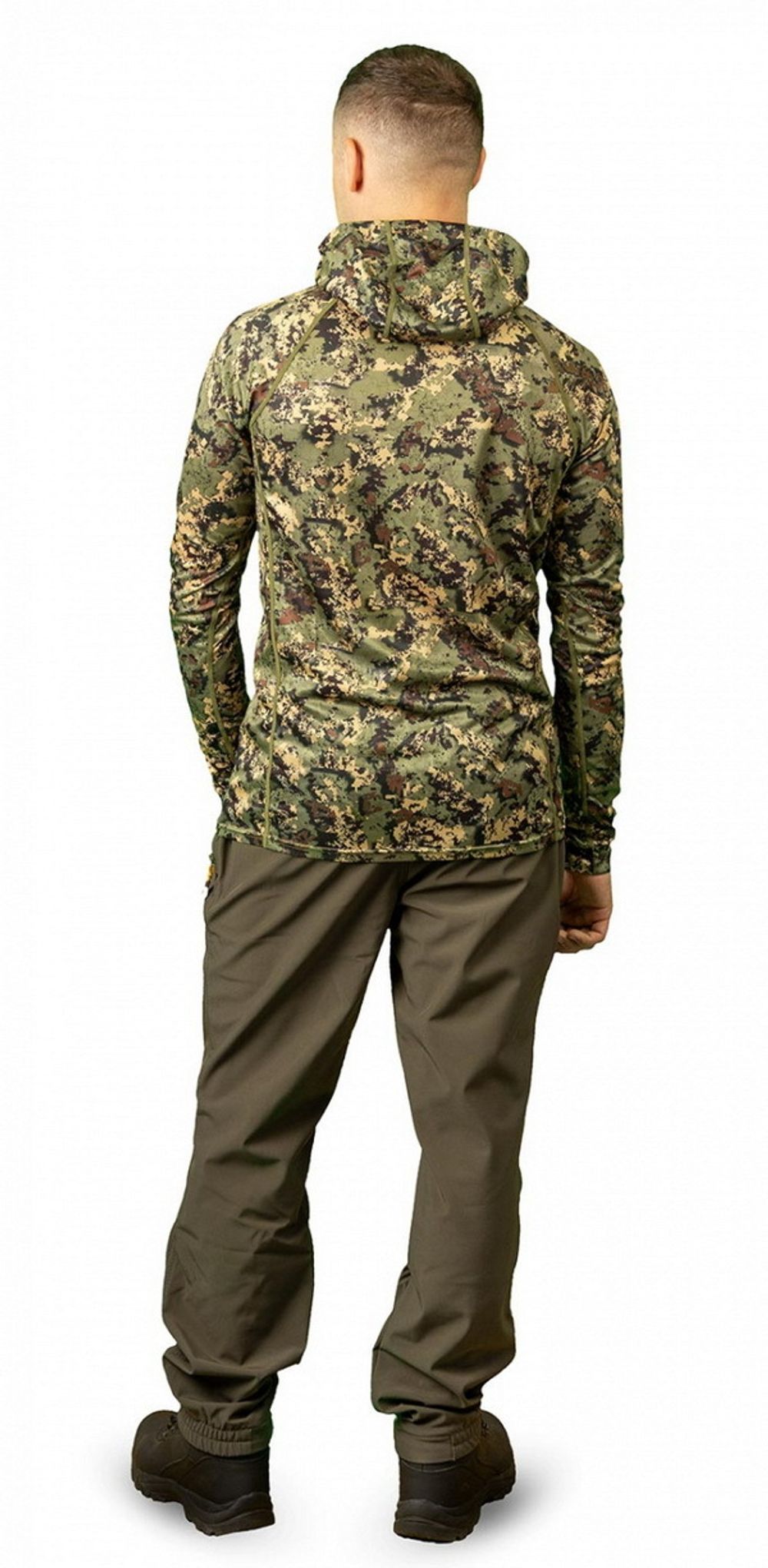 Лонгслив с капюшоном Pride Ocelot (зеленый лес)