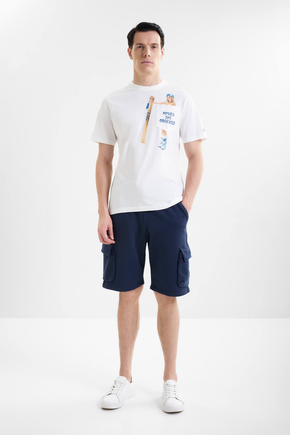 Шорты MC Saint Barth Cargy синий