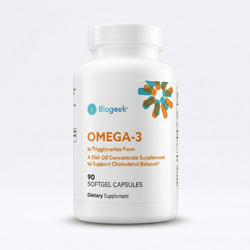 Omega-3 In Tryiglyceride Form A Fish Oil Concentrate 1000 mg 90 капсул Biogeek