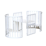 Кроватка детская ВДК Crystal (белый) поперечный маятник