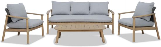 Лаунж-кресло деревянное с подушками Freeport