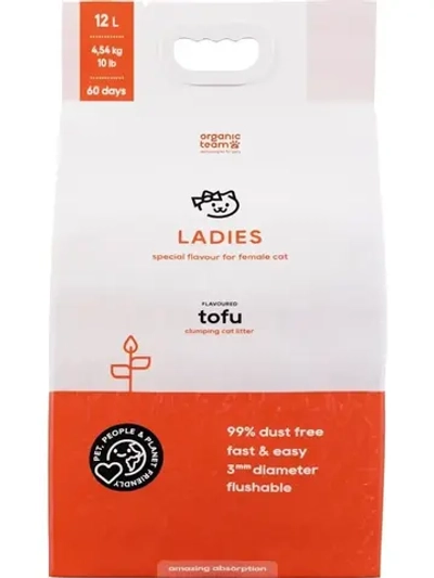 Premium наполнитель для кошек комкующийся 12 л для леди