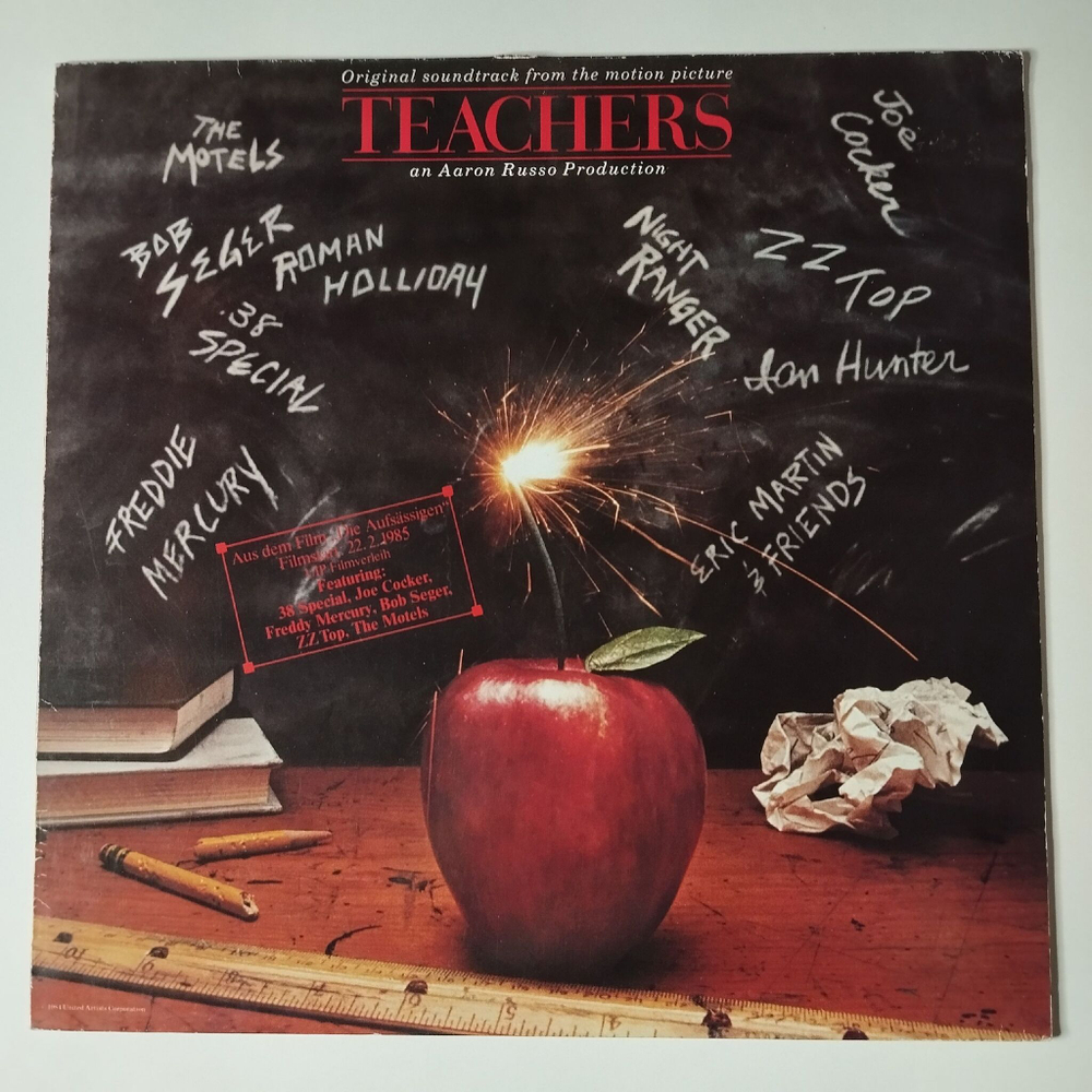 Винтажная виниловая пластинка LP Soundtrack From The Motion Picture Teachers Учителя (Germany 1984)