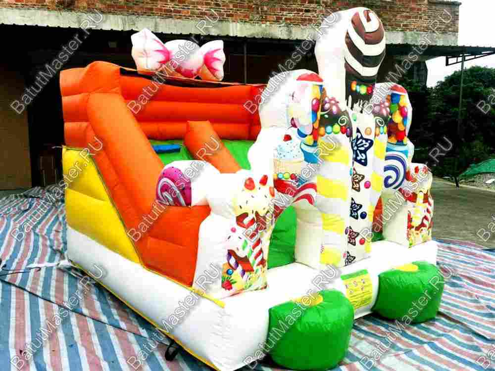 Надувная горка "Сладкий замок 2"
