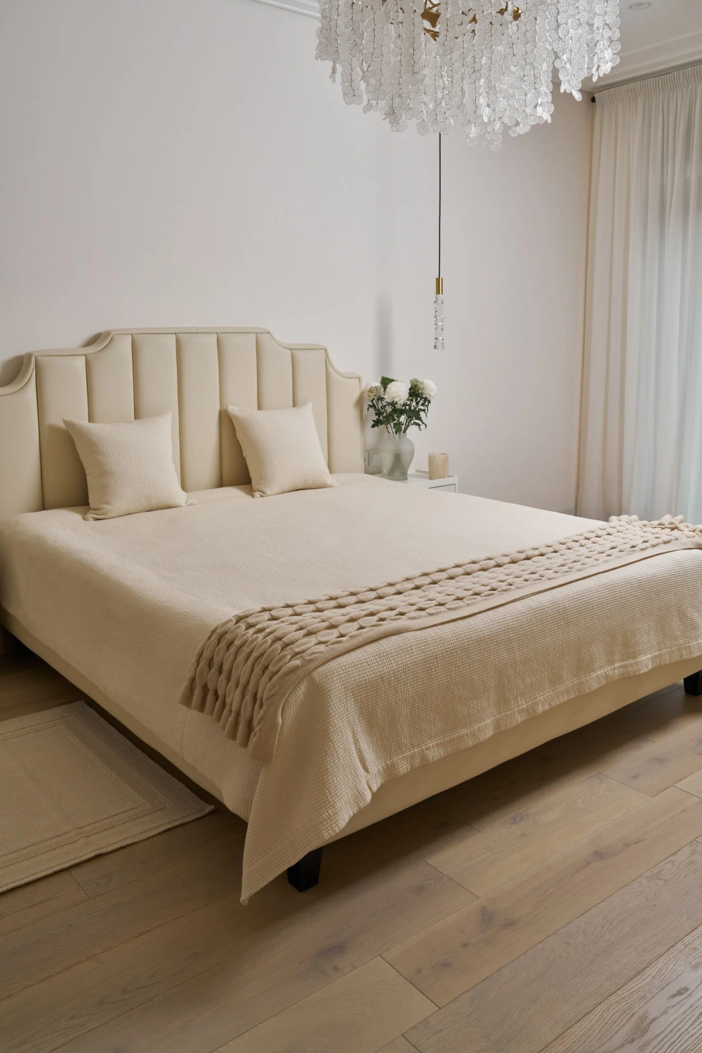 Покрывало Luxberry Простые полосы Экрю