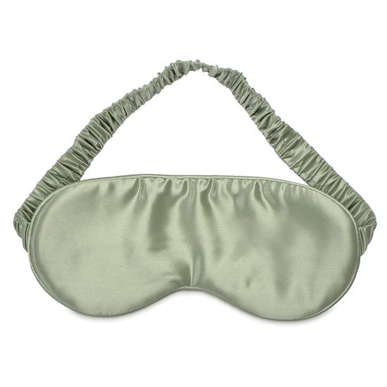 Маска для сна из натурального шелка мятного цвета из коллекции essential