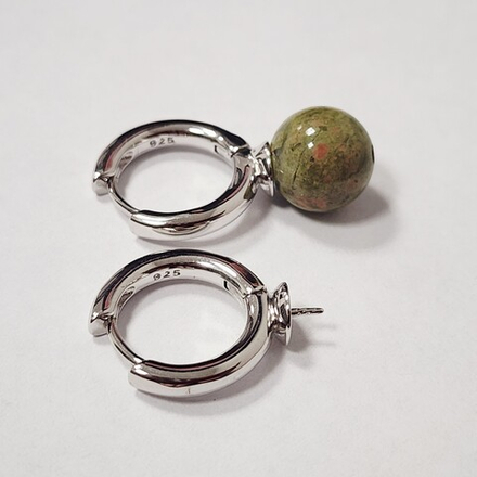 Ювелирные швензы, родий, для вклейки, французский замок, люкс фурнитура