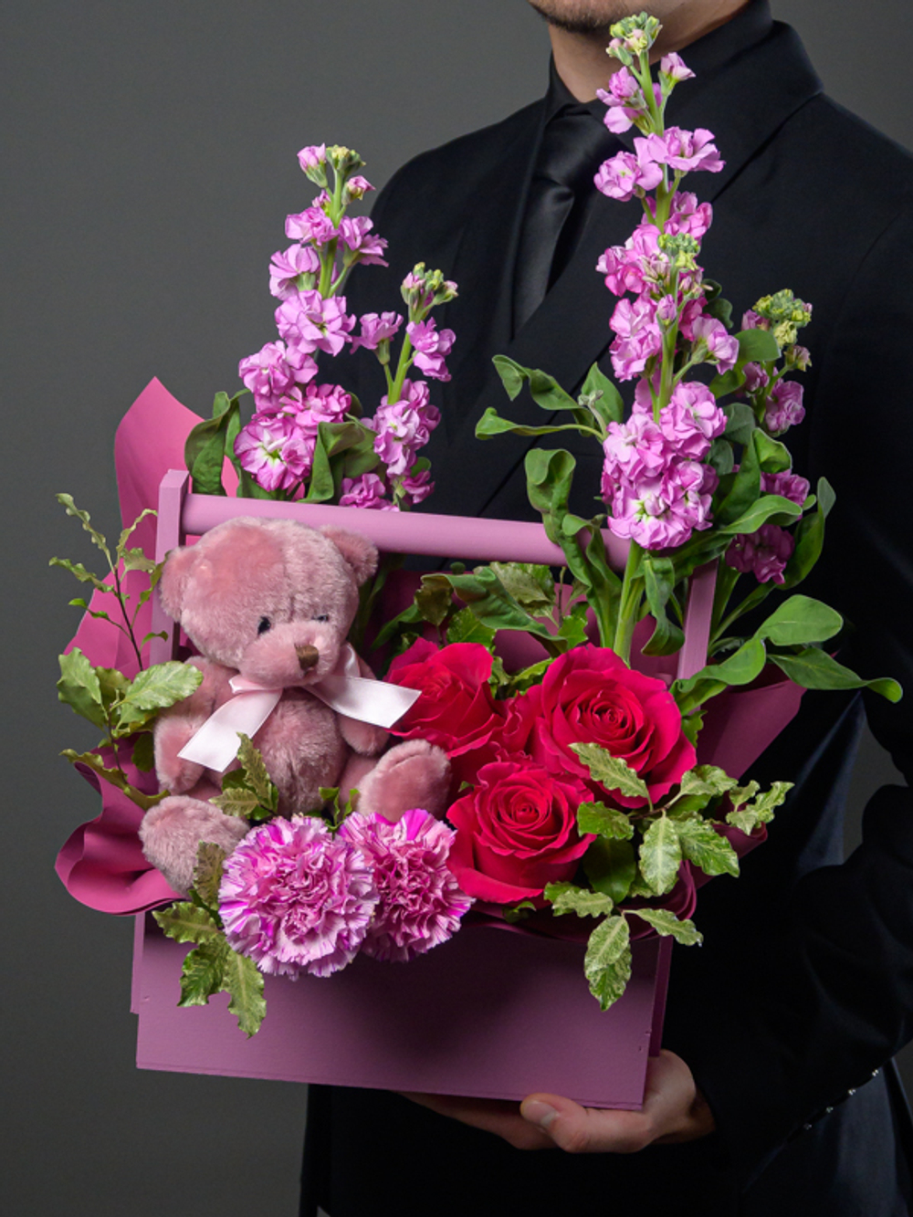 Вызвать улыбку розовый мишка