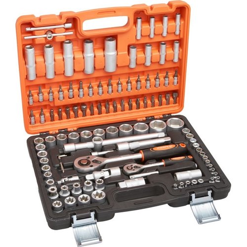 Набор инструмента MAXPILER MXT-108-SET (108 предметов, 1/2" и 1/4", CrV)   MXT-108-SET