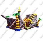 Надувной корабль "Пираты Карибского моря", 11*5,5*6 м