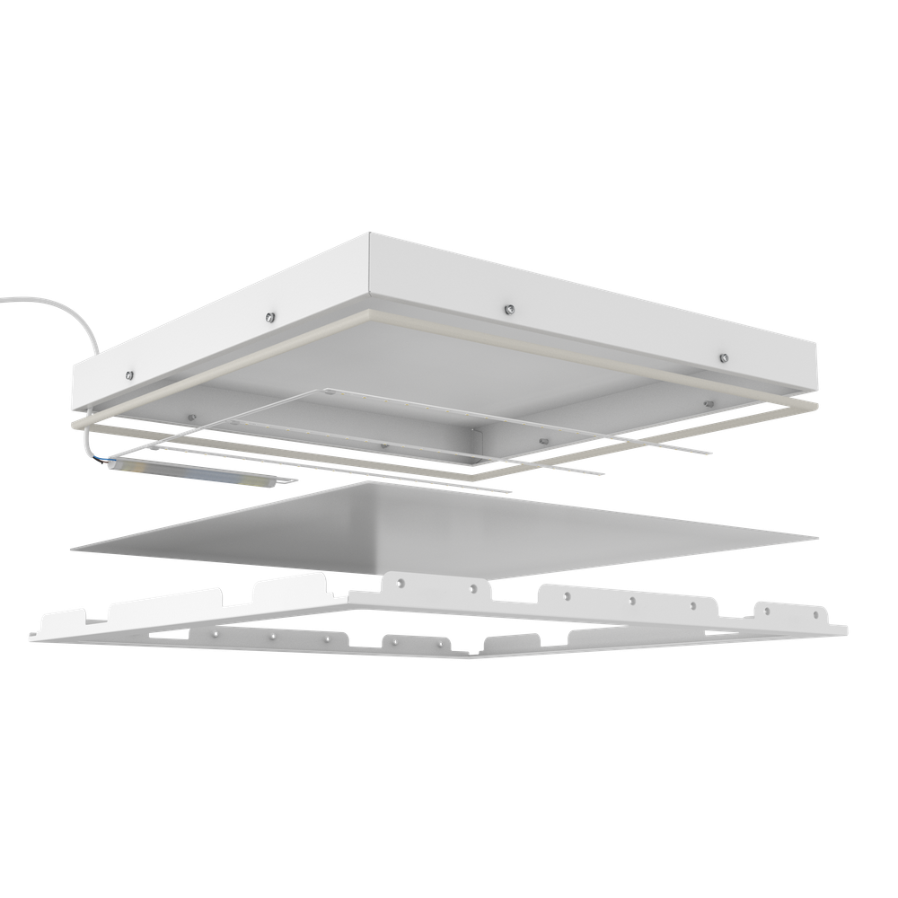 Светильник LED с равномерной засветкой Clip-In Comfort 600x600x60 45Вт 5000К 90Ra IP54 Опал GENILED