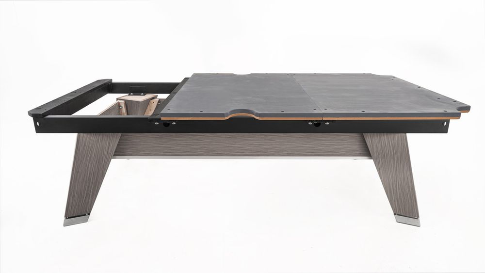 Бильярдный стол для пула "Rasson Acurra" 9 футов (черный, сланец 25 мм) в комплекте с плитой, аксессуары и сукно