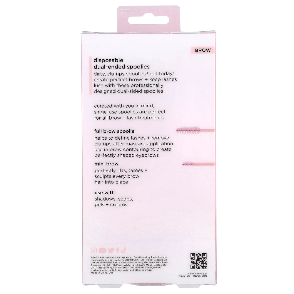 Real Techniques, Одноразовые двусторонние катушки, 15 катушек