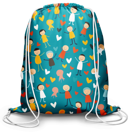 Мешок для обуви Семейка (синий)