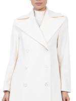 Женское кашемировое двубортное пальто с английским воротником