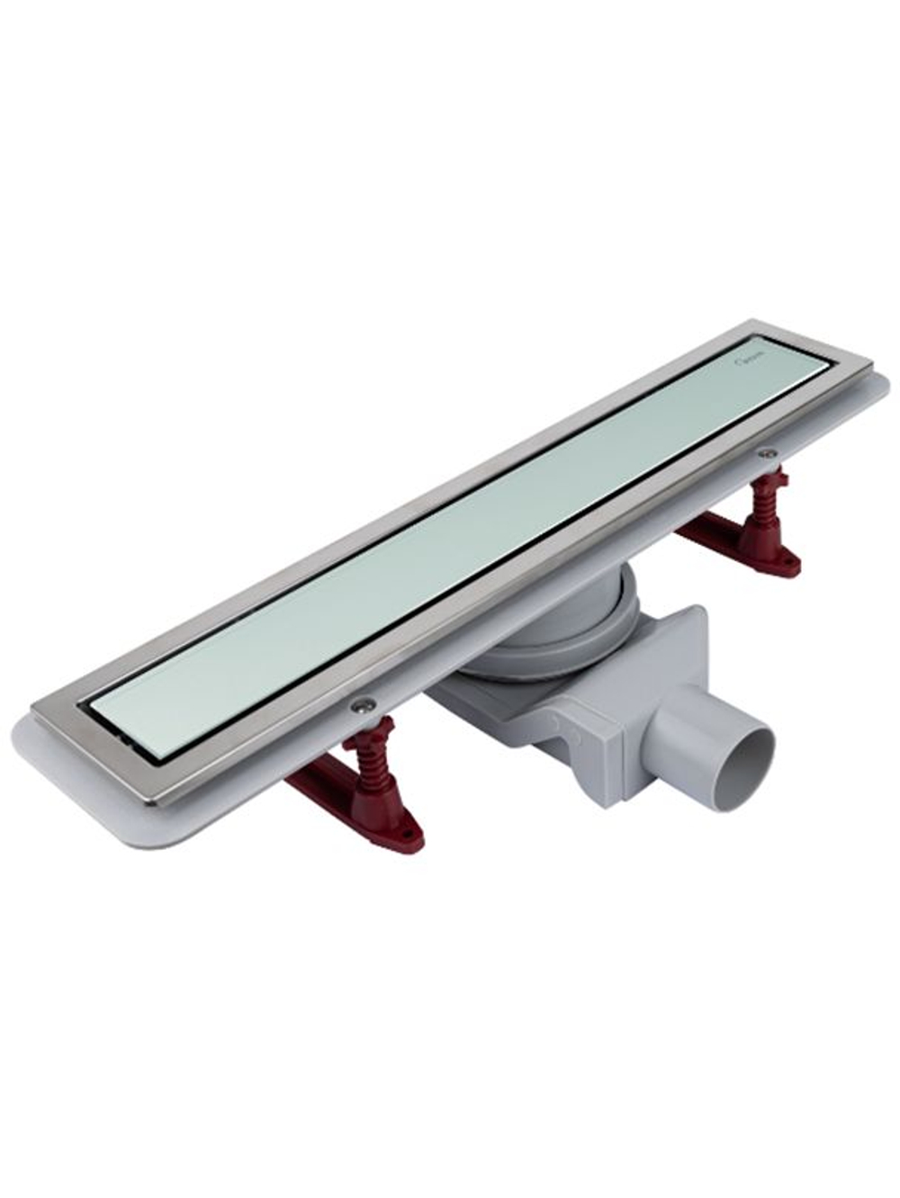 Водоотводящий желоб (трап) 700х70 (Белое глянцевое стекло Evolution Glass) ZSt.1133.7002