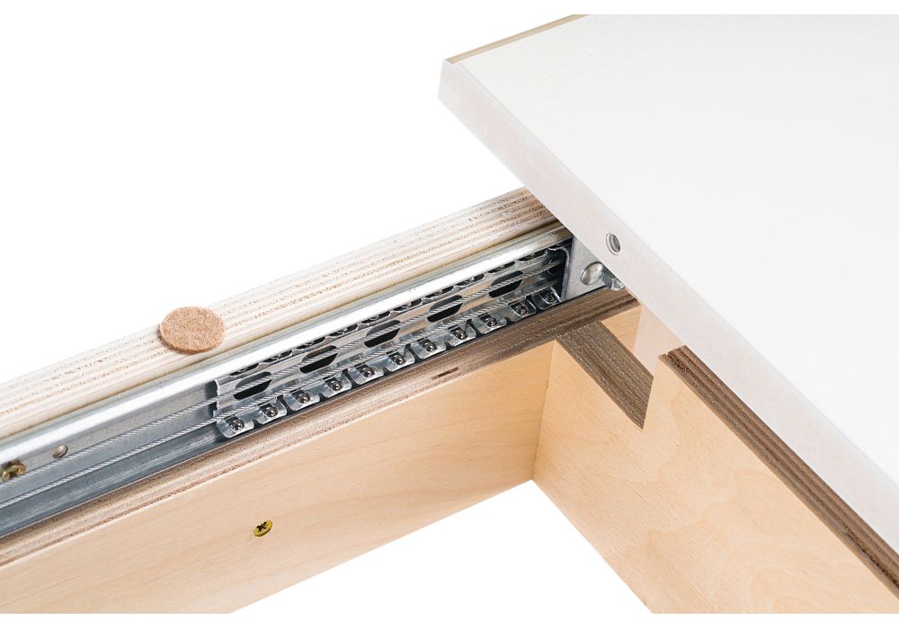 Стол Бевье 150(200)х90х77 молочный / золото