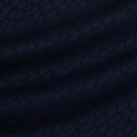 Костюмная ткань из шерсти с эластаном с леопардовыми пятнами в тёмно-синем цвете