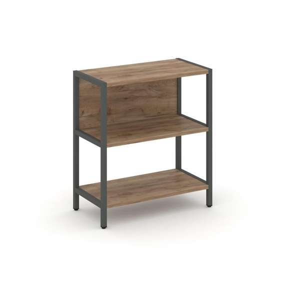 Shelf System Односекционный стеллаж двухярусный SN.STM-211 Дуб Табак/Металл Антрацит 810*400*879