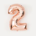FM Шар 40'' / 102 см "Цифра 2" Розовое золото (БГ-60)