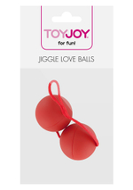 Красные вагинальные шарики JIGGLE LOVE BALLS