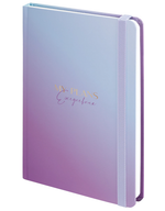 Ежедневник А5 128л. недатир. "Градиент" с резинкой, твердый (BRAUBERG)