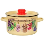 Кастрюля эмал цил La Speсio 4,5л ТМ Appetite