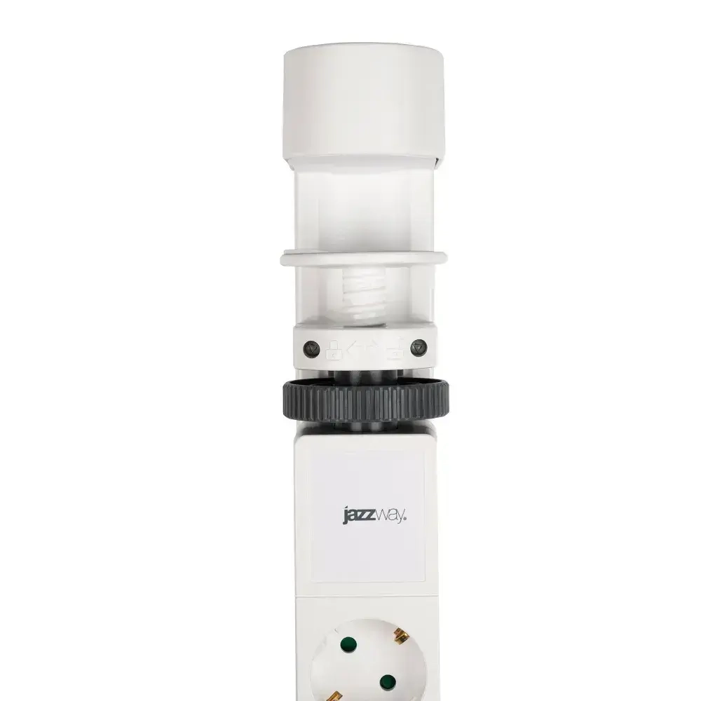 Удлинитель бытовой с заземлением и выключением Jazzway ETD-03U-150-wh