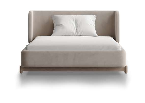 Кровать Basic спальное место 120*200 см (бежевый, антивандальная)