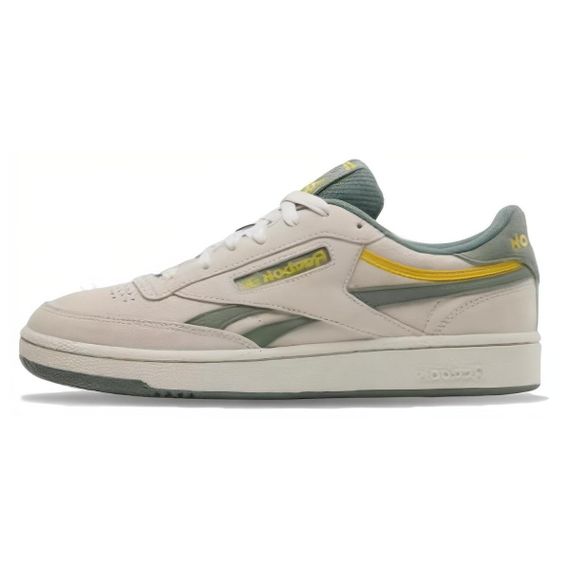 reebok Club C Series Кроссовки для скейтбординга Низкие Серо-зеленые Унисекс