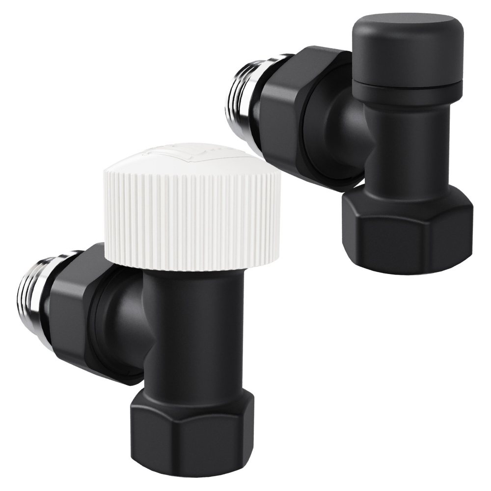 Набор термостатический угловой Royal Thermo Design 1/2quot;М30х1,5 (Черный)