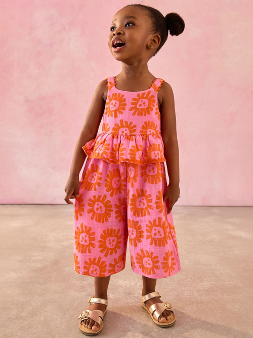 Комбинезон летний для девочки Next E79-575, Фуксия